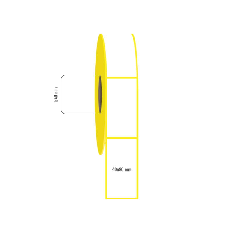 40x80 mm Termal Etiket 40x80 mm Termal Etiket