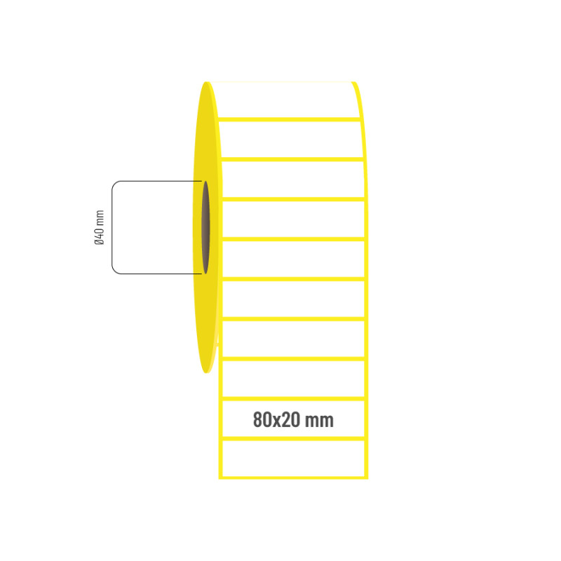 80x20 mm Termal Etiket 80x20 mm Termal Etiket