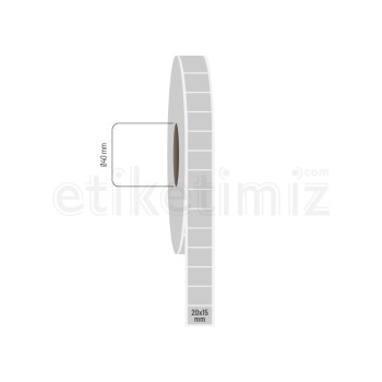 20x15 mm Silvermat Etiket 20x15 mm Silvermat Etiket