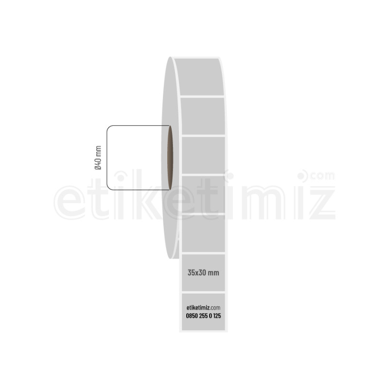 35x30 mm Silvermat Etiket 35x30 mm Silvermat Etiket