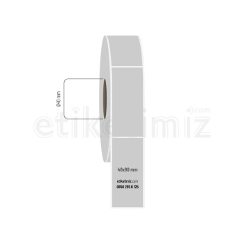 40x90 mm Silvermat Etiket 40x90 mm Silvermat Etiket