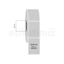 55x80 mm Silvermat Etiket