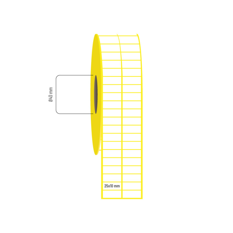 25x10 mm 2li Aralıklı Vellum Etiket