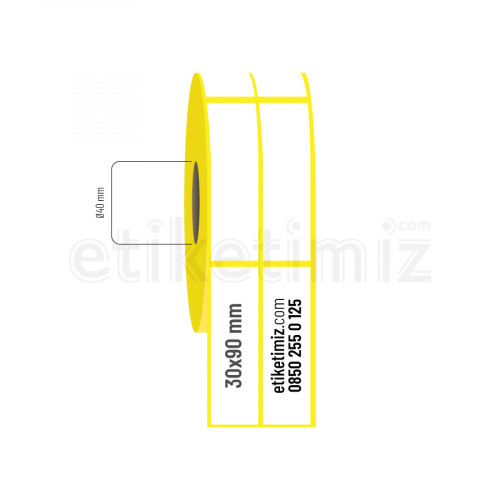 30x90 mm 2li Aralıklı Vellum Etiket