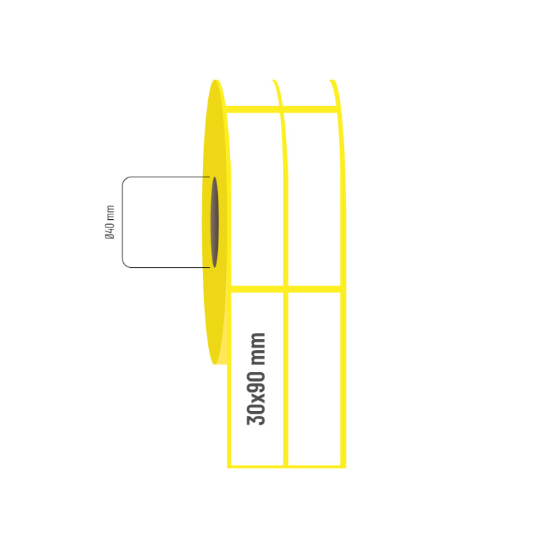 30x90 mm 2li Aralıklı Vellum Etiket 30x90 mm 2li Aralıklı Vellum Etiket