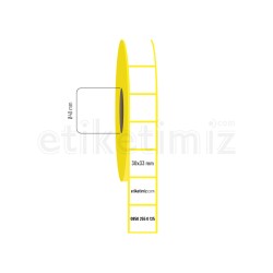 30x33 mm Vellum Etiket