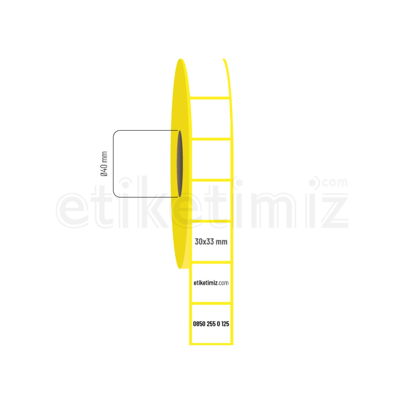 30x33 mm Vellum Etiket 30x33 mm Vellum Etiket