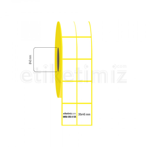 30x45 mm 2li Aralıklı Vellum Etiket