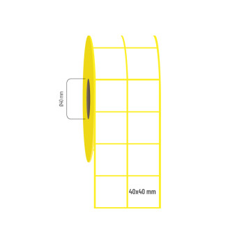 40x40 mm 2'li Aralıklı Vellum Etiket