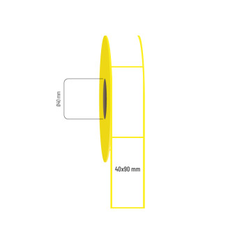 40x90 mm Vellum Etiket