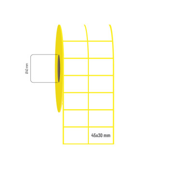 45x30 mm 2'li Aralıklı Vellum Etiket