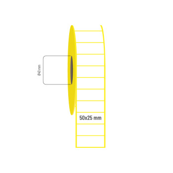 50x25 mm Vellum Etiket