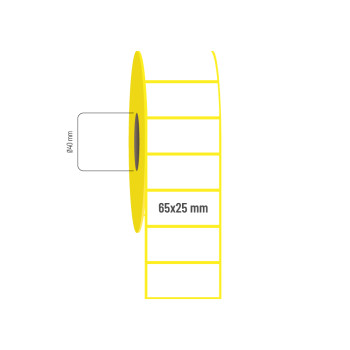 65x25 mm Vellum Etiket