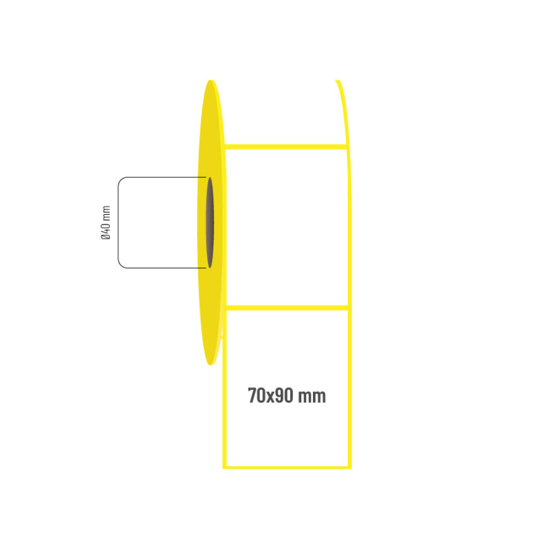70x90 mm Vellum Etiket 70x90 mm Vellum Etiket