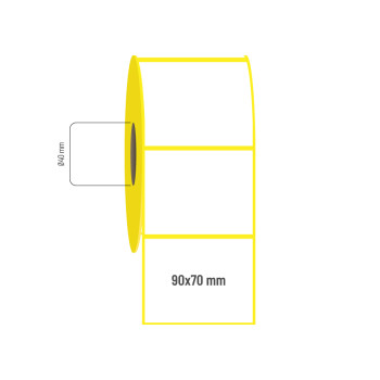 90x70 mm Vellum Etiket