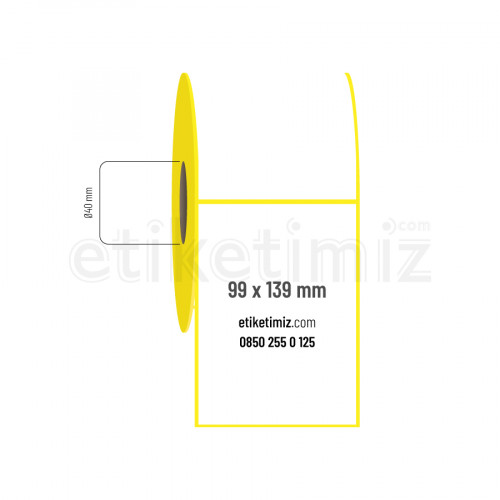 99x139 mm Eco Termal Etiket