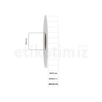 30x15 mm PP Şeffaf Etiket 30x15 mm PP Şeffaf Etiket