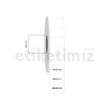 40x25 mm PP Şeffaf Etiket 40x25 mm PP Şeffaf Etiket