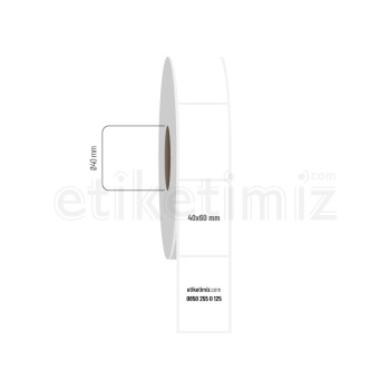 40x60 mm PP Şeffaf Etiket 40x60 mm PP Şeffaf Etiket