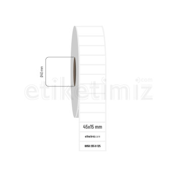 45x15 mm PP Şeffaf Etiket 45x15 mm PP Şeffaf Etiket