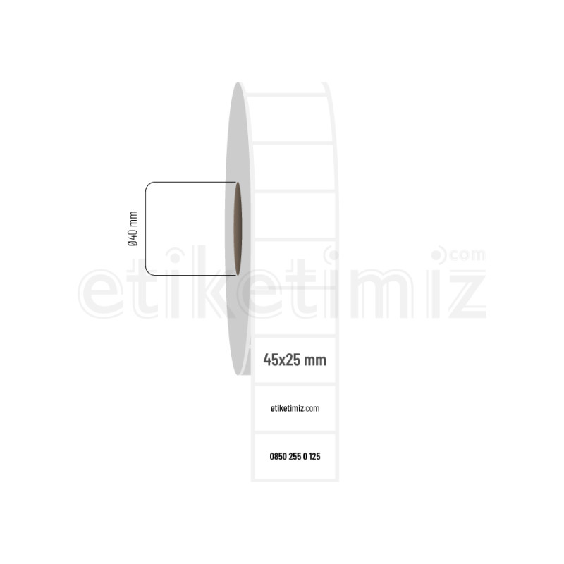 45x25 mm PP Şeffaf Etiket 45x25 mm PP Şeffaf Etiket