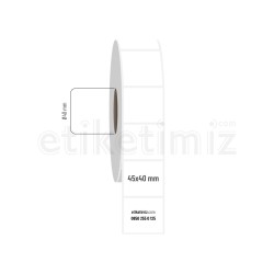 45x40 mm PP Opak Etiket