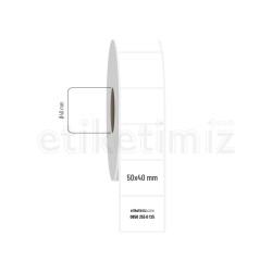50x40 mm PP Opak Etiket