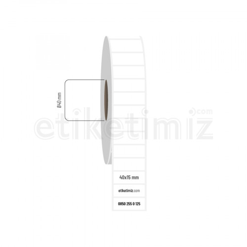 40x15 mm Fasson Fastyre Etiket