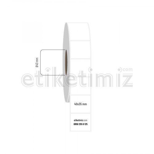 40x35 mm Fasson Fastyre Etiket