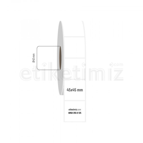 45x45 mm Fasson Fastyre Etiket