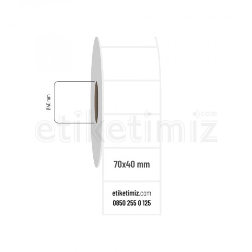 70x40 mm Fasson Fastyre Etiket