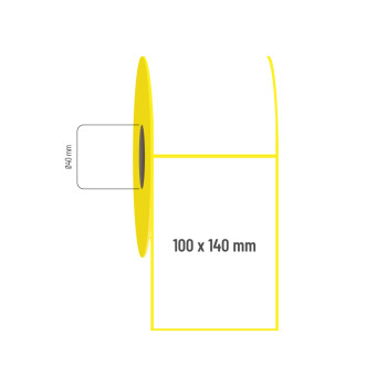 100x140 mm Termal Nonperm Etiket 100x140 mm Termal Nonperm Etiket