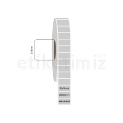 30x15 mm Silvermat Etiket
