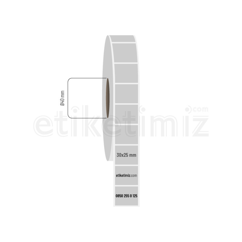 30x25 mm Silvermat Etiket 30x25 mm Silvermat Etiket
