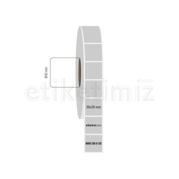 30x30 mm Silvermat Etiket 30x30 mm Silvermat Etiket