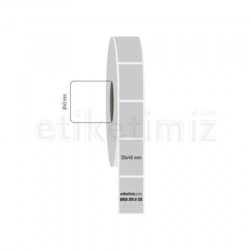 30x45 mm Silvermat Etiket 30x45 mm Silvermat Etiket