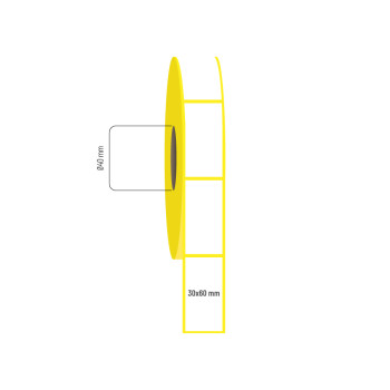 30x60 mm Vellum Etiket