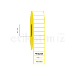 45x15 mm Kuşe Etiket