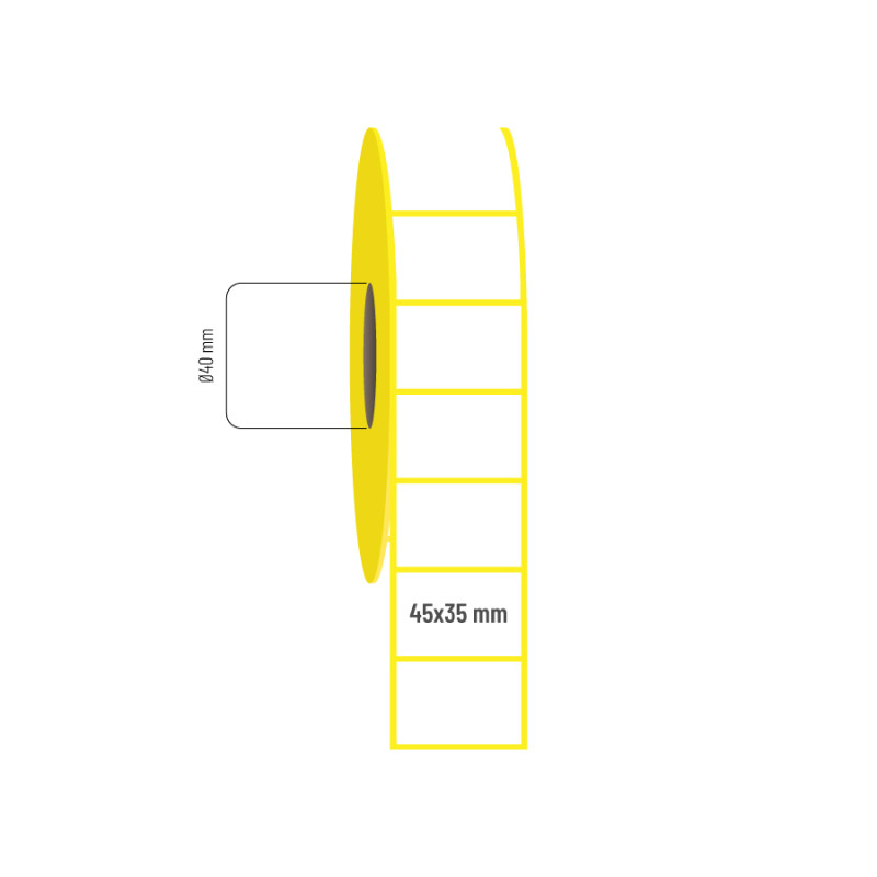 45x35 mm Vellum Etiket 45x35 mm Vellum Etiket