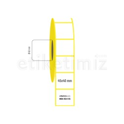 45x40 mm Kuşe Etiket