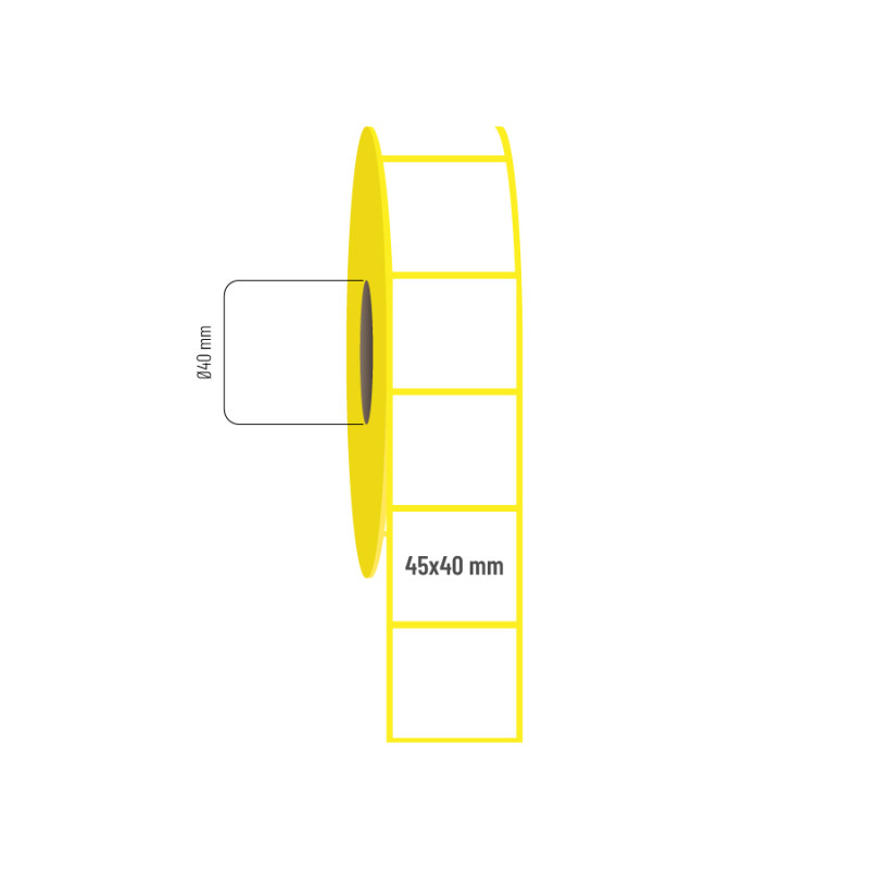 45x40 mm Vellum Etiket 45x40 mm Vellum Etiket