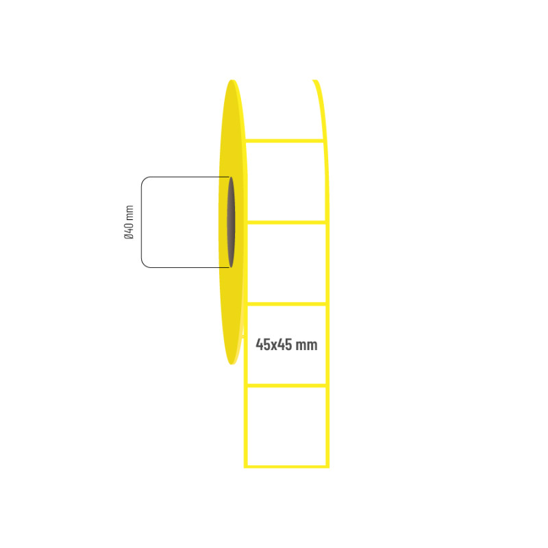 45x45 mm Vellum Etiket 45x45 mm Vellum Etiket