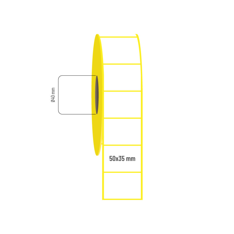 50x35 mm Vellum Etiket 50x35 mm Vellum Etiket