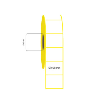 50x40 mm Vellum Etiket
