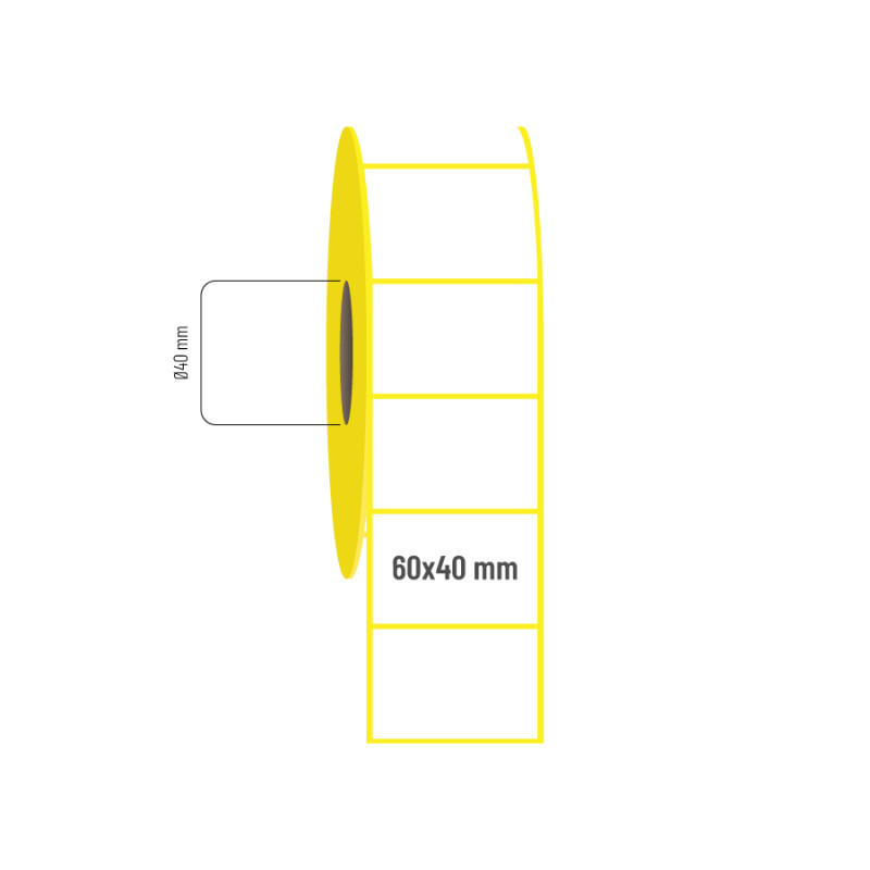 60x40 mm Vellum Etiket 60x40 mm Vellum Etiket