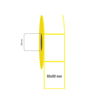 60x80 mm Vellum Etiket