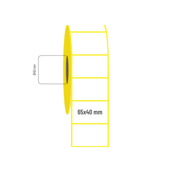65x40 mm Vellum Etiket