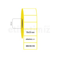 70x35 mm Vellum Etiket