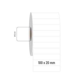 100x20 mm PP Opak Etiket 100x20 mm PP Opak Etiket