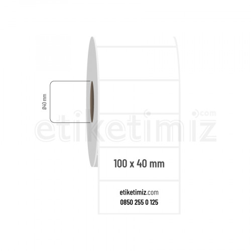 100x40 mm PP Opak Etiket